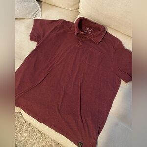 Lucky Brand Maroon Polo Shirt